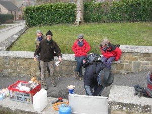  3-4 m. buffet in freezing wind 